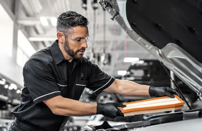 White Oak Mercedes workshop interior
